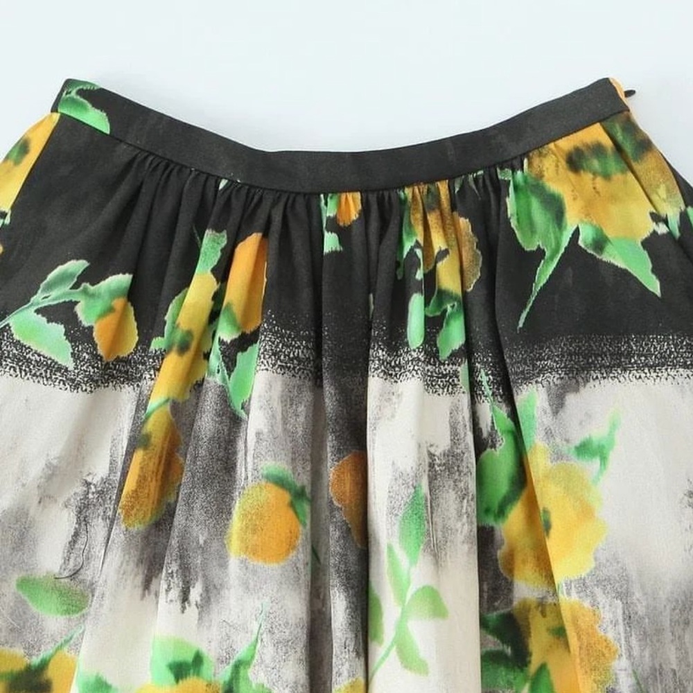 ZARA ZW WOMAN COLLECTION 2pc Co Ord Set Midi skirt & Blouse Size Medium NWT - Picture 11 of 16